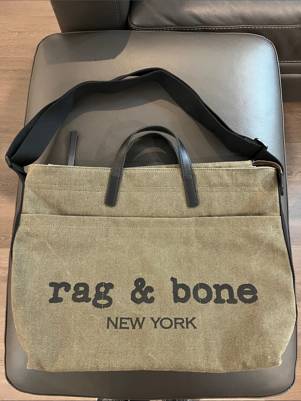 rag&bone Clinton Tote - Olive Green